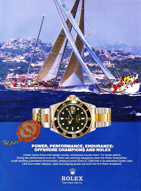 manifesto pubblicitario rolex|rolex commercials from the past.